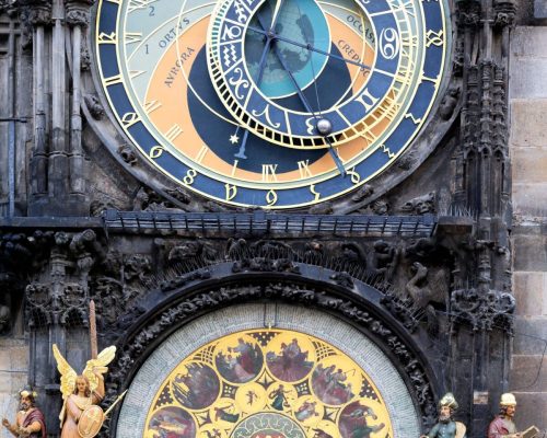 famous zodiacal clock in Prague