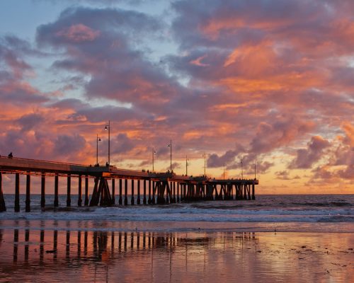 Costa Oeste - pier-beach-sunset-california