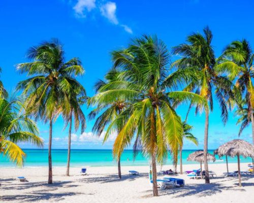 Idyllic Varadero Beach in Cuba