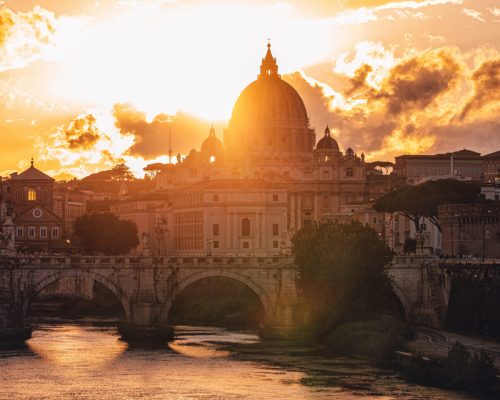 A beautiful shot of Saint Peter's Square in Vatican city