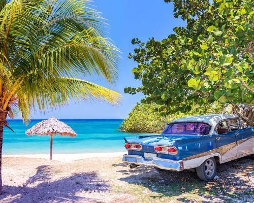 playa-coche-cuba